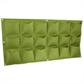 Tnfeeon Vertical Wall Garden Planter, Felt Hanging Plant Pocket with 18 Pockets, Breathable Auto Drainage, Lightweight Reusable Grow Bag for Indoor Outdoor Balcony Flower Vegetable by Tnfeeon