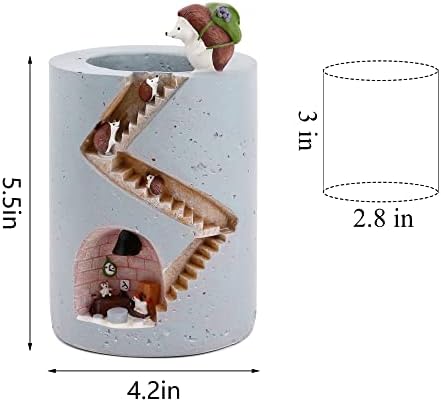 Segreto Creative Hedgehog Plants Pot Flower Pots Resin Planters - Image 6