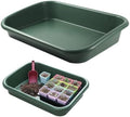 Potting Tray, 17×12×3in Multi-Purpose Gardening Mat for Repotting and Seed Starting Plastic Plant Tray for Indoor & Outdoor Use, Green Potting, Planting Trays, Mat, Repotting, Gar by Unknown
