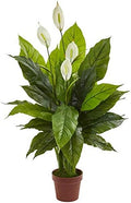 Nearly Natural 42 in Artificial Spathiphyllum Peace Lily Real Touch Plant by NearlyNatural