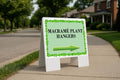 Macramé Plant Hangers St. Patrick's Day Irish Clover Sage Green Directional Arrows A-Frame Double Sided 23x23 in. Yard Road Sign by WorkHouseSigns
