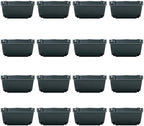 Vertical Wall Planter with 16 Pots, Hanging Garden Plant Flowerpot Holder, Stackable Wall-Mounted Planter, Balcony Planters for Flowers Vegetables Fruits (Army Green, 16 Pots) by Eapmic