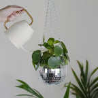 Bubblegum Stuff Disco Ball Hanging Planter (6 in) - Hanging Planters for Indoor Plants - Spherical Shaped Plant Pots with Mirrored Exterior - Available in 4-inch, 6-inch and 8-inch Sizes…… - Image 5