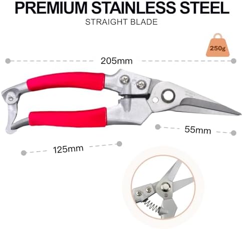 Goat Hoof Trimmers and Farrier Shears – Versatile Hoof, Wire, and Pipe Cutting Tool for Livestock – Silver (Silver-Red 2pack) - Image 3