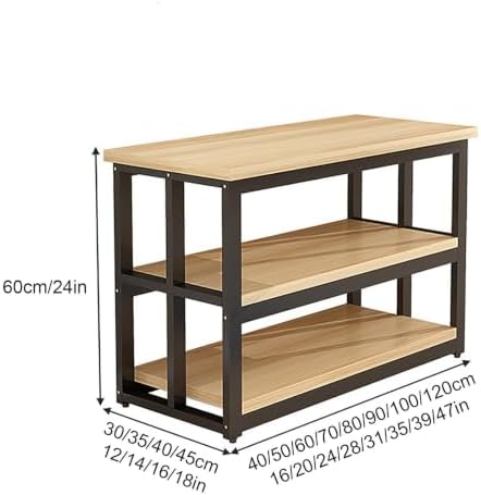 Side Table Fish Tank Stand, Terrarium Stand with Storage - Image 2