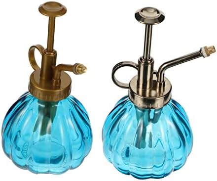 Vintage Glass Watering Can Spray Bottle Set, 2Pcs Blue by CIYODO