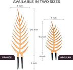 Treleaf Palmella Palm Leaf Inspired Wooden Trellis – Grande Size Indoor Plant Support for Climbing Plants – 24” Decorative Houseplant Trellis and Wooden Plant Stake for Potted Vines - Image 3