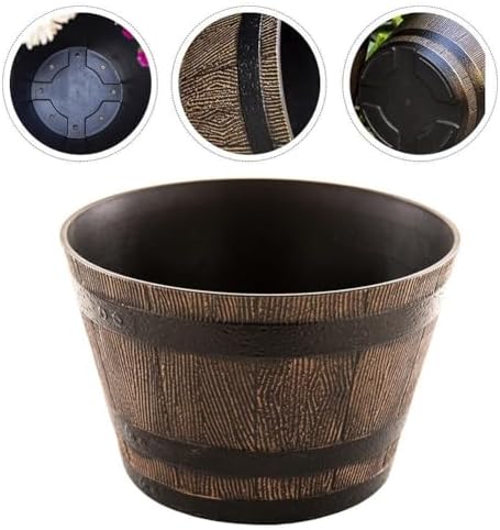 Thick Resin Flower Pot 9in for Indoor Decor - Image 6
