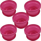 Flower Pots with Saucers, 9 inch, Pink, Case of 5 by AustinPlanter