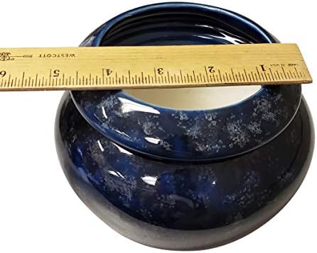 Blue 3.75" Opening Urn Shaped Self Watering Planter - Image 3