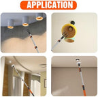 LAANPOLE 36FT Reach Light Bulb Changer for High Ceilings, Light Bulb Changer with Baskets and Suction Cup for Recessed Lights with 7-30FT Telescoping Extension Pole - Image 4