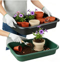2-Pack Plant Potting Tray– MultiFunctional Large Heavy-Duty GardenTidy Tray by RooTrimmer