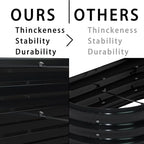 Foxlang 12x4x1ft(2 Pack) Galvanized Raised Garden Bed,Outdoor Planter Box Metal Patio Kit Planting Bed for Vegetables Flowers Herb,Black - Image 3