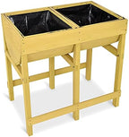 GIANTEX Raised Garden Bed, Elevated Wood Planter Box Stand, Planter Garden Grow Box Kit W/Legs for Vegetable Flower Herb, Outdoor Planter Box W/Shelf for Garden Patio Backyard Natural - Image 7