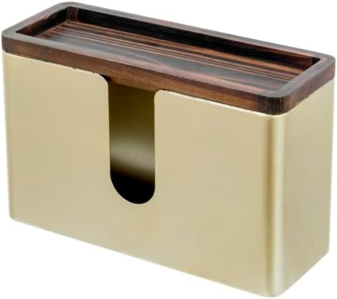MyGift Gold Wall Mounted Paper Towel Holder, Folded Towel Dispenser by MyGiftHome
