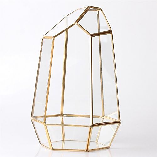 NCYP NO Door Gold Geometric Glass Terrarium for Succulent Air Plants - Image 5