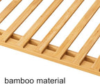 YOXIER Flower Cart, 3-Tier Bamboo Plant Shelf, Outdoor Plant Stand for Multiple Plants Potted Ladder Plants Holder Table Pot Stand for Window Garden Balcony Living Room Wooden - Image 5