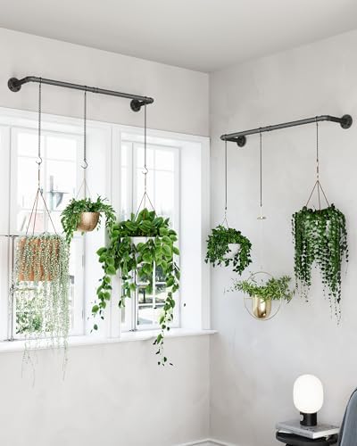 SOFITORG 38.2" Metal Plant Hanging Rod, 6 Chains, 2 Pack, Pots Not Included - Image 3