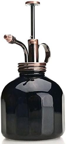 Plant Mister- Black Glass Bottle & Brass Sprayer (Antique Copper) - Image 5