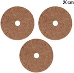Coconut Mulch Mats, 3 Pcs Coconut Coir Mulch Discs 20-60cm(20CM) - Image 3