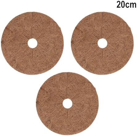 Coconut Mulch Mats, 3 Pcs Coconut Coir Mulch Discs 20-60cm(20CM) - Image 3