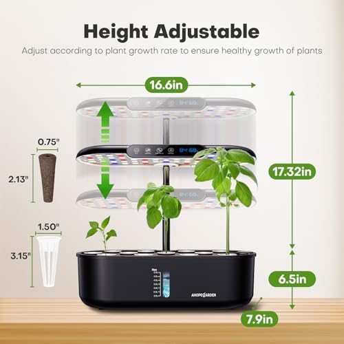 Ahopegarden Hydroponics Growing System kit: Indoor Herb Garden - 12 Pods Plant Germination Kit - Image 7