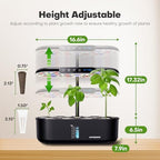 Ahopegarden Hydroponics Growing System kit: Indoor Herb Garden - 12 Pods Plant Germination Kit - Image 7