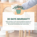 4 Inch Ceramic Plant Pots, Beige, Set of 4 - Image 6