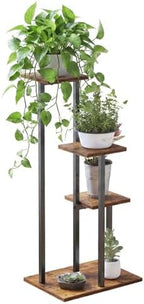 3 Tier Plant Stand Indoor, Tiered Plant Stands for Indoor Plants Multiple, Corner Flower Stand for Living Room, Multi-Layer Vintage Design Plant Shelf by VonDream
