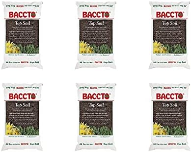 Michigan Peat Baccto Topsoil with Reed Sedge, Peat & Sand, 50 lb, 6-Pack by Baccto