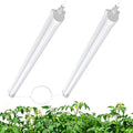JESLED 2FT Grow Lights, 5000K Full Spectrum Sunlight White, V-Shaped Beam by JESLED