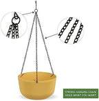 Dexceder 11.2 Inch Self Watering Hanging Planter (2 Pack, Yellow) - Image 5