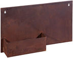 Evergreen Garden Rust Dunes Rectangular Metal Wall Planter - 19”L x 3.5”W x 11.5”H by EvergreenGarden