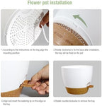 WSMKSZ 12/10/9 inch Self Watering Pots for Indoor Outdoor Plants, Set of 3 - Image 4