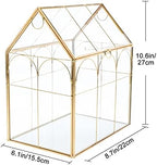 Geometric Plant Terrarium with Lid, House Succulent Terrarium Kit - Image 2