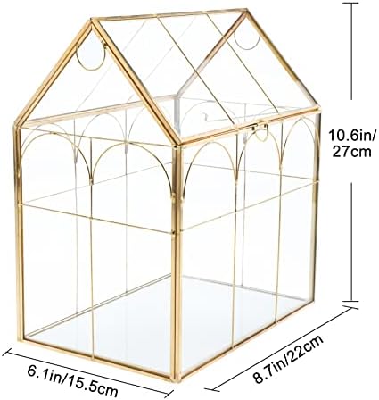 Geometric Plant Terrarium with Lid, House Succulent Terrarium Kit - Image 2