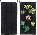 Jiawu 7 Pocket Vertical Felt Garden Planter, Wall Hanging Grow Bags (18 - Image 2