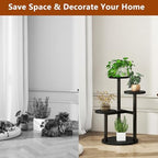 IBUYKE 4 Tier Small Plant Stand for Indoor, Black TMJ073B - Image 6