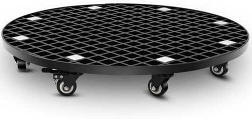 Colingmill Plant Stand Garden Carrier Heavy Duty with Locking Wheels 26 Inch Plant Saucer Roller Dolly Base for Large Potted Fish Tank Trees up to 1600lbs PU Wheels with Brakes Mover Indoor Outdoor by Colingmill