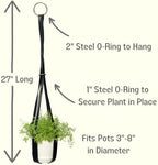 Genuine Leather Plant Hanger + Pot | Minimalist Hanging Planter | Modern Indoor/Outdoor Décor - Image 4