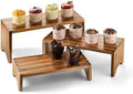 Tidita Wooden 3 Tier Cupcake Stand, Riser Display Stand with Non-Slip Pads by TIDITA