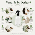 500ml Fine Mist Spray Bottle, Reusable Empty Large Spray Bottles, Multi-Purpose Water Spray Bottle for Gardening, Plant Watering, Hair Mist, Car Cleaning and Household Use - Image 7