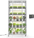 Bstrip 5-Tier Indoor Greenhouse with Grow Light, 35.4x13.8x71in by Bstrip