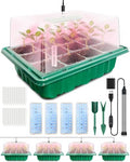 Seed Starter Tray with Grow Light (4x 24-LED), 4 Pack for Seed Starting by Unknown