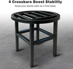 Metal Heavy Duty Plant Stand Indoor Outdoor,3-Pack(φ9+φ11+φ13) Plant Stands Riser,Wrought Iron Pedestal Holders for Large Pots,Outside Rust-Proof Black Flower Display Shelf for Patio - Image 5