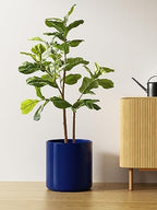 LE TAUCI 12 Inch Pot for Plants, Ceramic Indoor Planter, Midnight Blue - Image 3