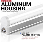 Barrina LED Shop Light, 4FT 2200lm 6500K T5 Fixture, 20W, Linkable, 8-Pack - Image 2