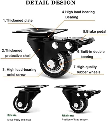 Heavy Duty Plant Caddy with Wheels, Outdoor Rolling Plant Dolly with Brake Casters for Indoor Use, Supports Up to 330 lbs - Image 5