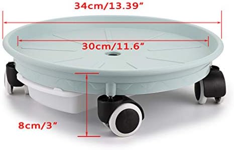 Skelang 2-Pack 13.39' Plant Caddy with Water Drawer, Movable Planter Dolly, Plant Stand Pallet - Loading Capacity 180 Lbs - Image 4
