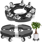 TreeGun Plant Caddy with Wheels Heavy Duty with 8 Lockable Casters, Rolling Plant Stand Adjustable for 8 inch-22 inch Outdoor Indoor Large Plant, Plant Dolly with Wheels Heavy Duty 500lbs Capacity by TREEGUN